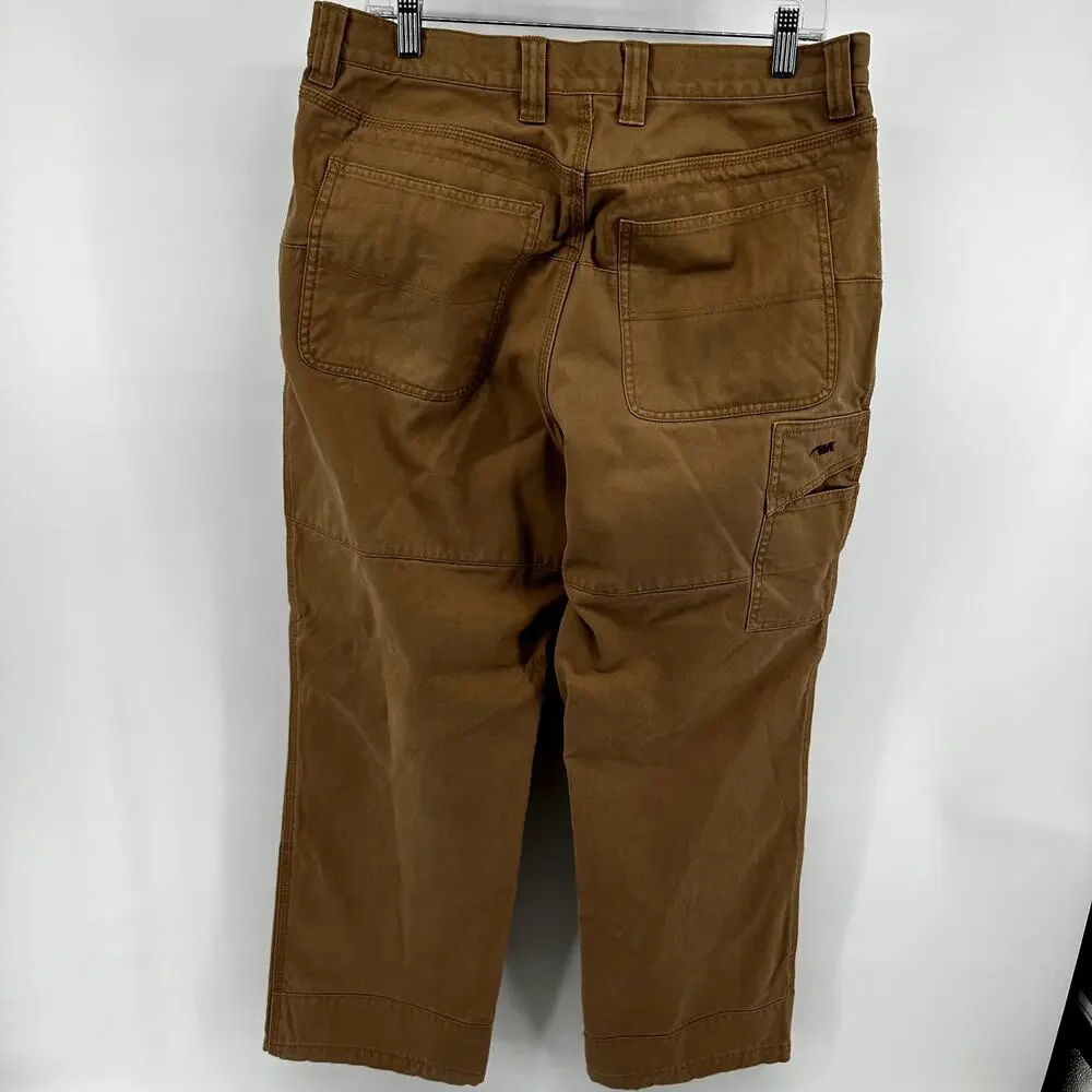 Mountain Khakis Teton Twill Pants Classic Fit Western Casual Brown Waist 35x30